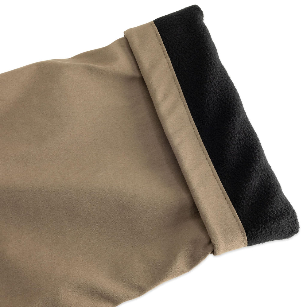 The American Outdoorsman fleece-lined warmth pants highlighting cozy insulation for cold-weather outings.