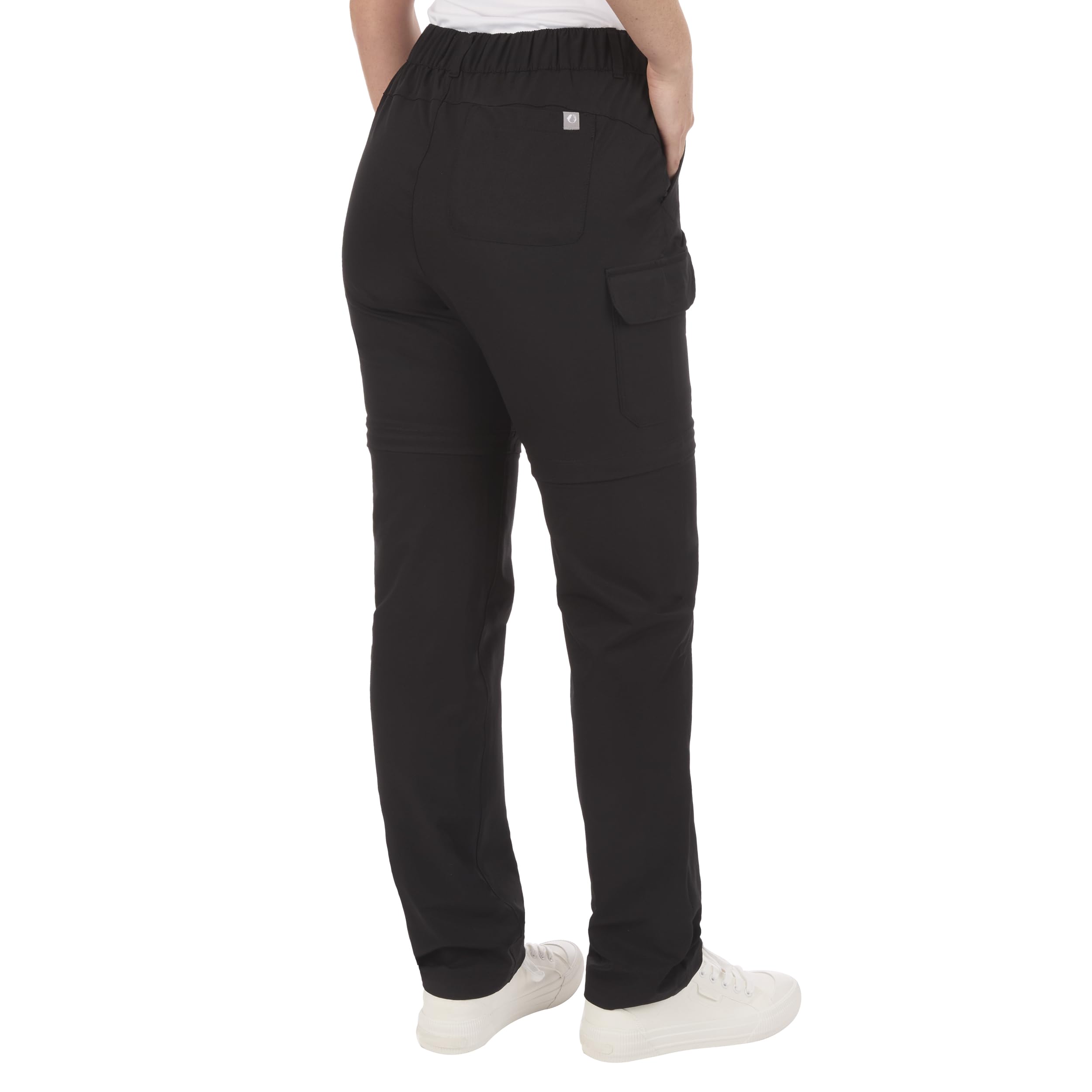 Interior elastic waistband on The American Outdoorsman convertible pants for comfort.
