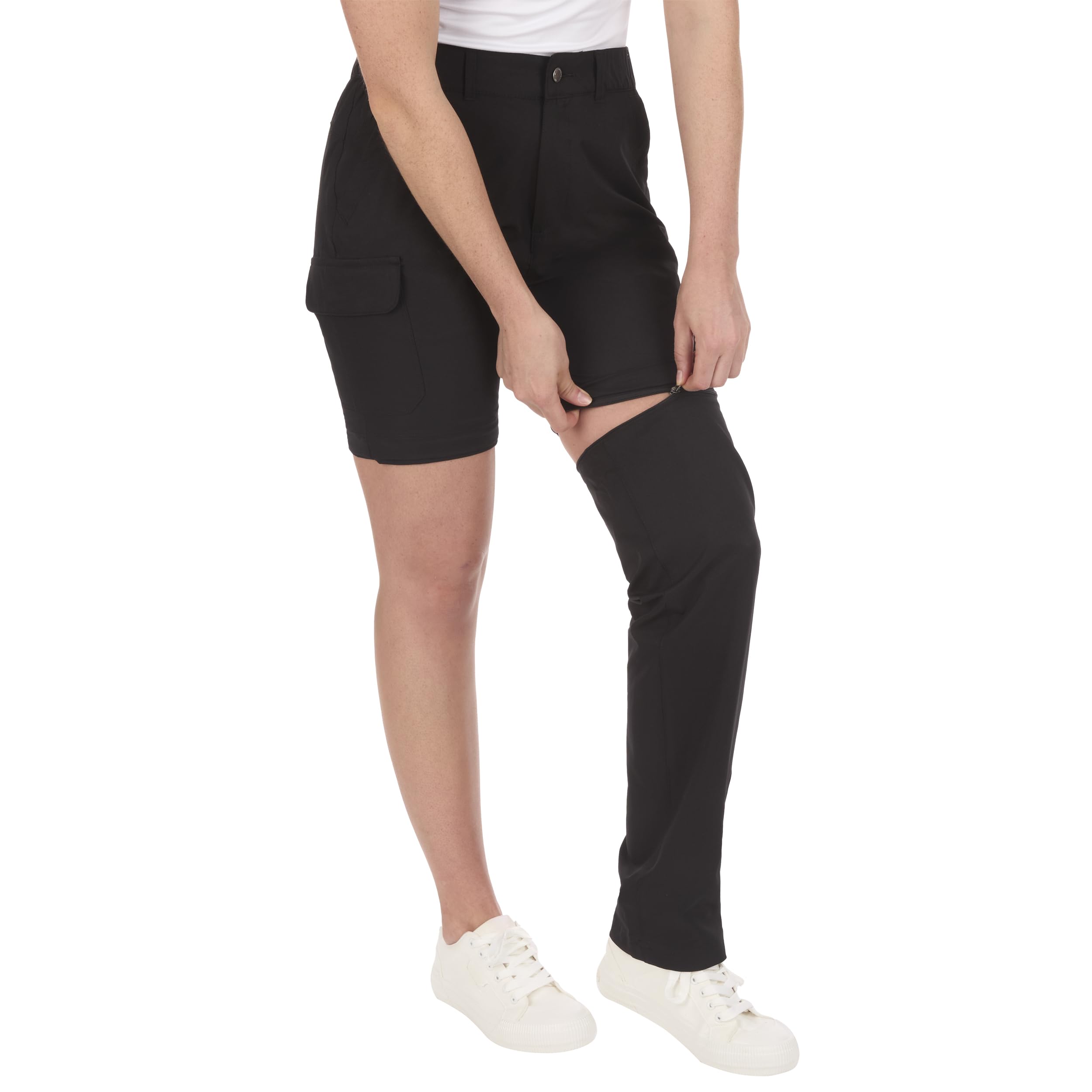 The American Outdoorsman women's high-rise stretch pants offering comfortable all-day wear.