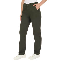 The American Outdoorsman olive cargo pants layout with five pockets for secure gear.