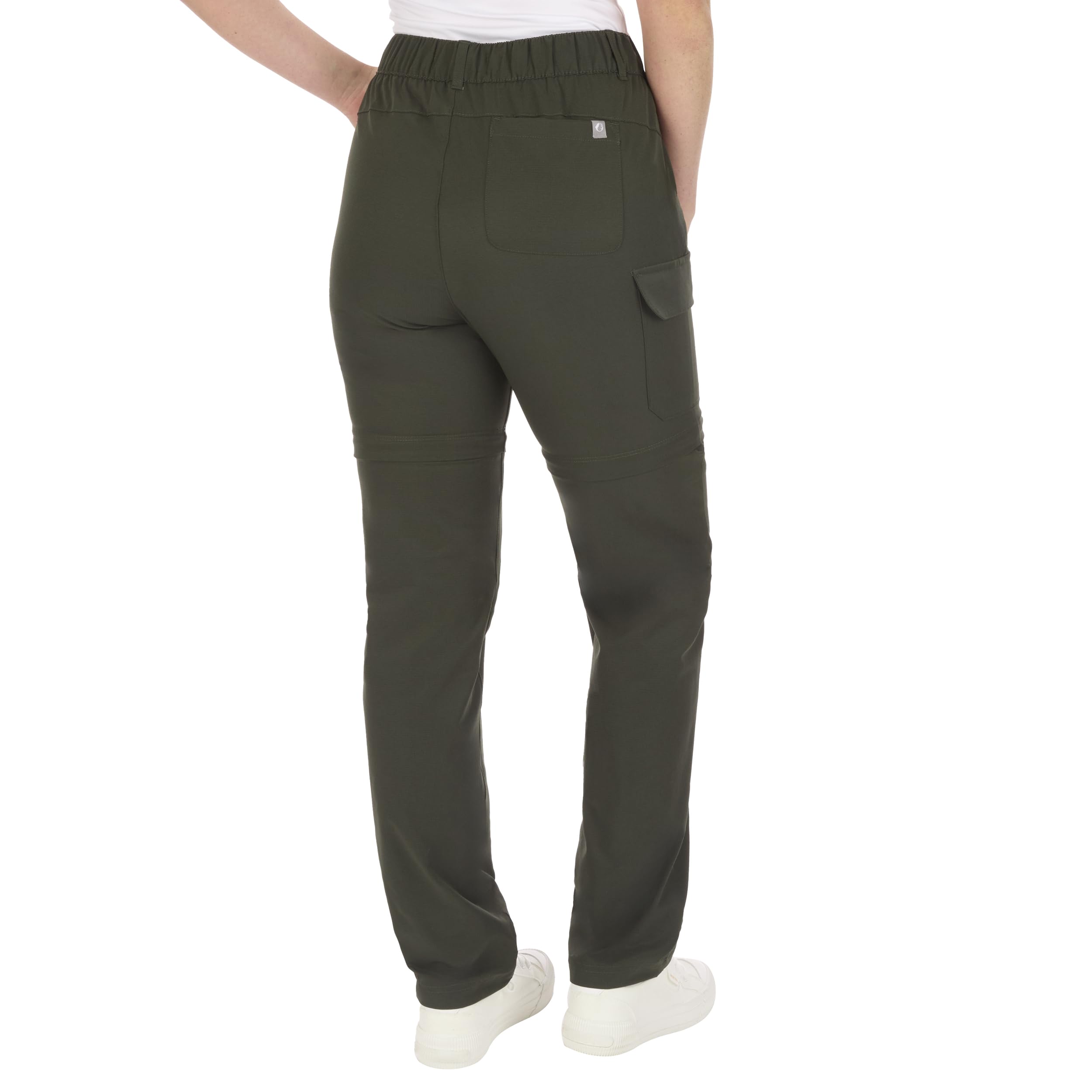 The American Outdoorsman waistband detail highlighting interior stretch for a secure, comfortable fit.