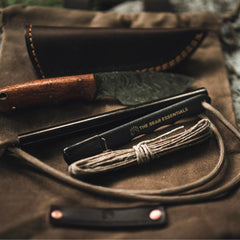 The Bear Essentials reflective paracord lanyard aids security and nighttime visibility.