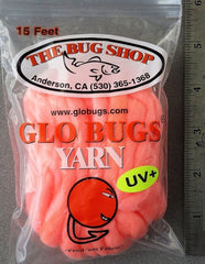 The Bug Shop Glo-Bug Yarn for egg-pattern fishing, high visibility.