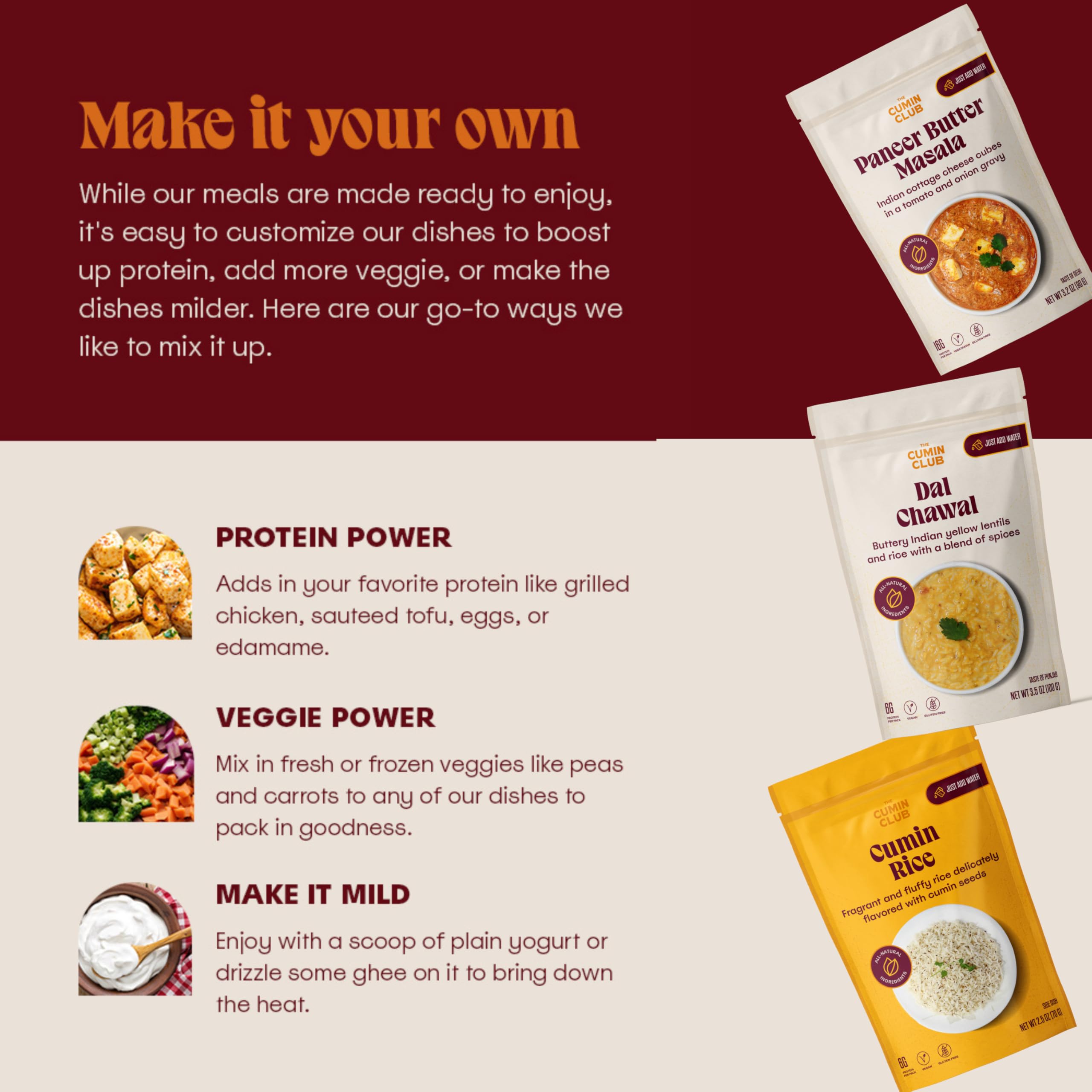 The Cumin Club dessert and snacks image highlights tasty Moong Dal Sheera and Mango Bar Bites.