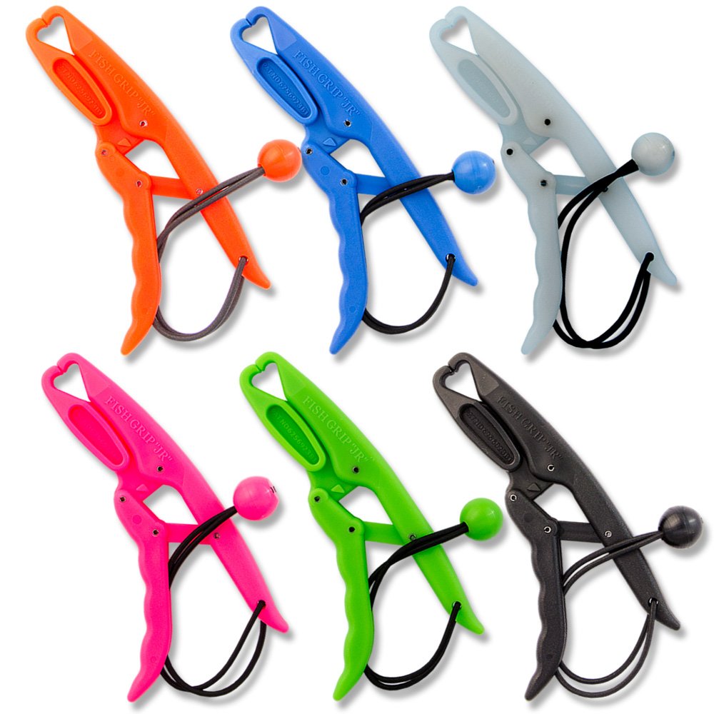 The Fish Grip in bright orange for easy visibility on deck and in water