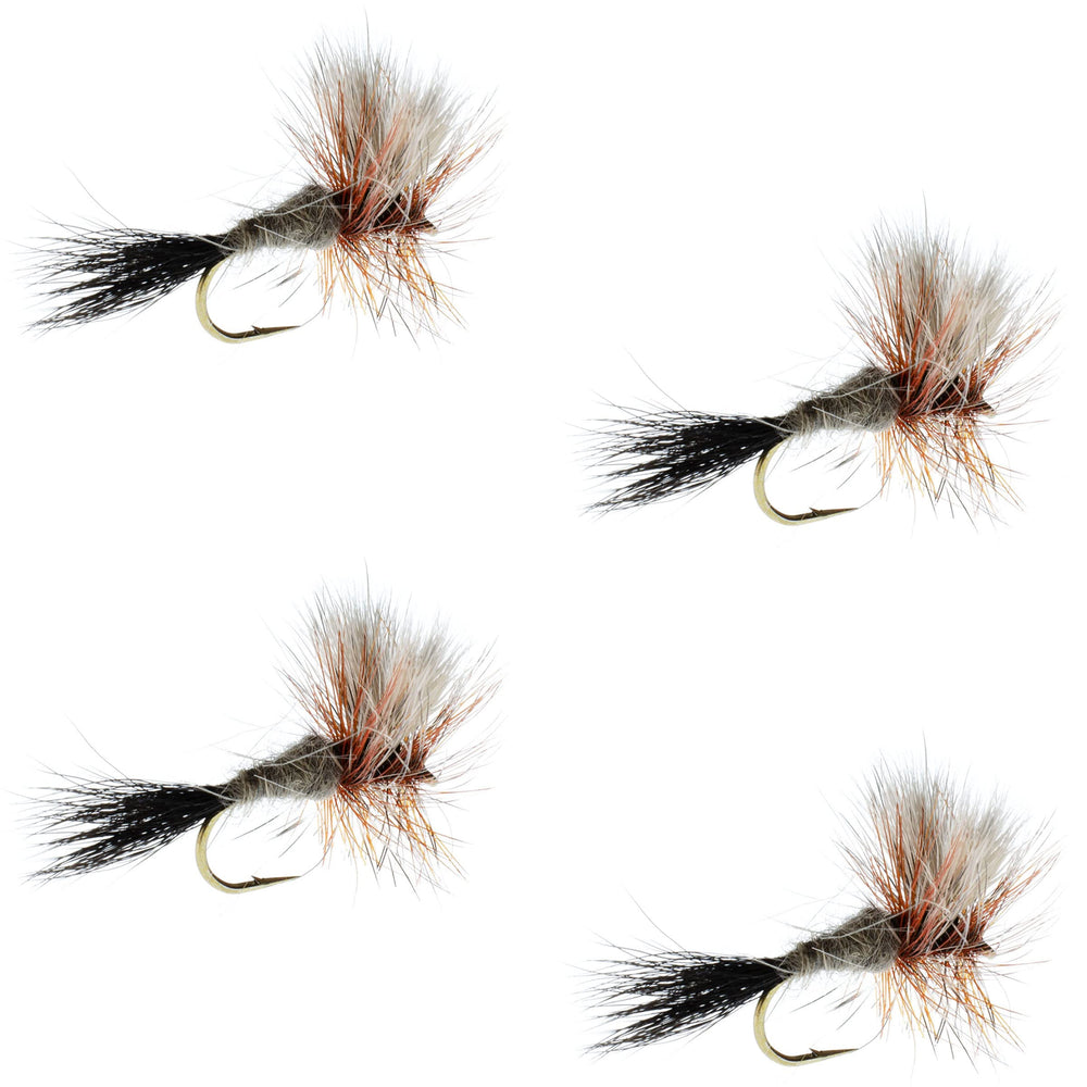 The Fly Fishing Place Ausable Wulff dry fly on water, attracting rising trout.