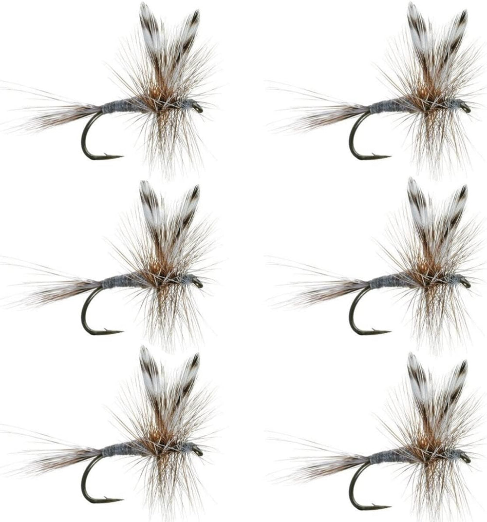 The Fly Fishing Place barbless Adams Classic dry fly size 18 ready for trout.