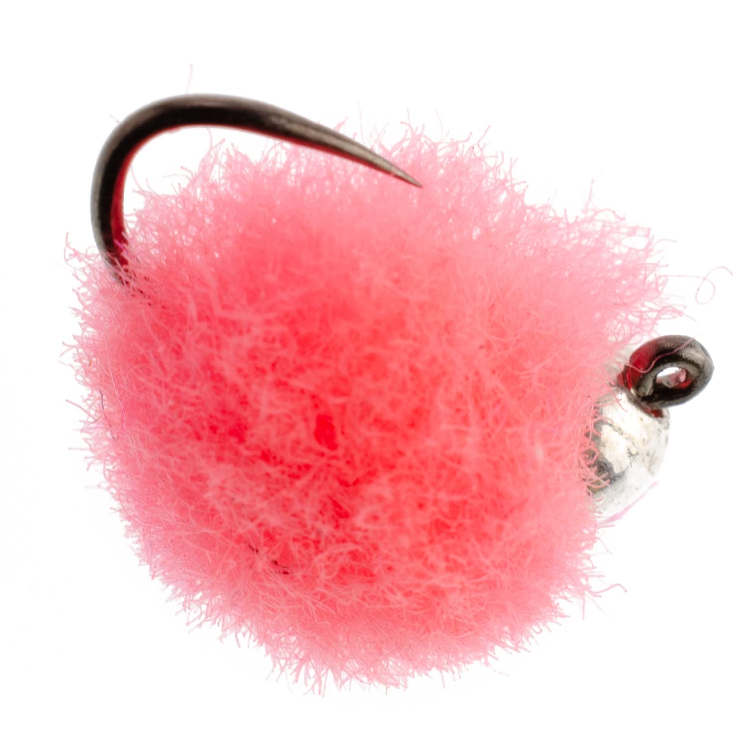 The Fly Fishing Place barbless Czech nymph jig close-up shows hookup efficiency.