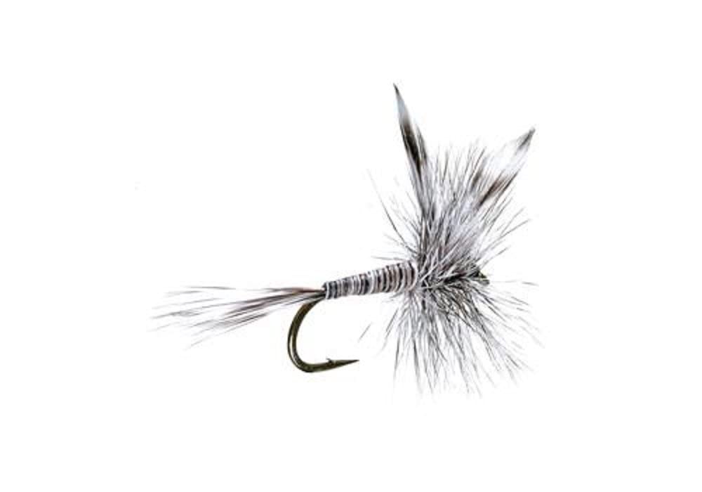 Close-up of the Mosquito Classic dry fly imitating mayfly hatches for trout.
