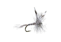 Close-up of the Mosquito Classic dry fly imitating mayfly hatches for trout.