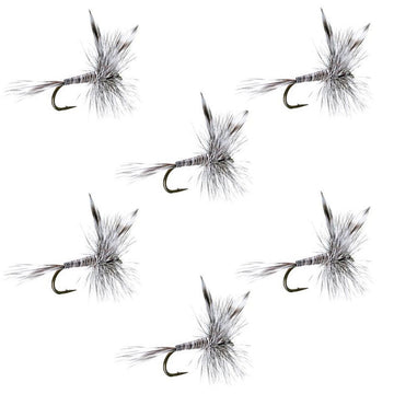 The Fly Fishing Place barbless Mosquito dry fly six pack ready for catch and release