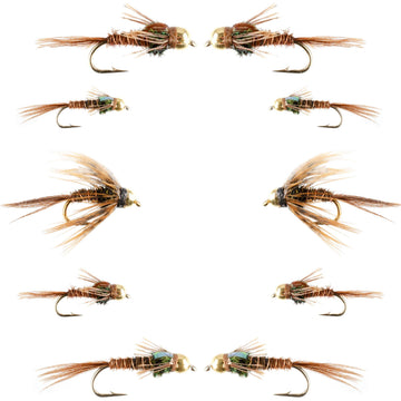 The Fly Fishing Place bead-head pheasant tail nymph close-up for trout