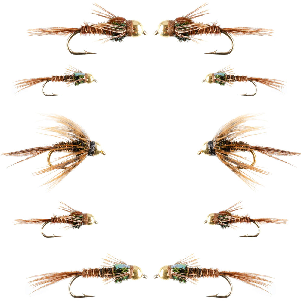 The Fly Fishing Place bead-head pheasant tail nymph close-up for trout
