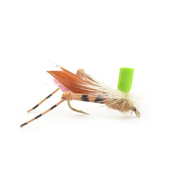 The Fly Fishing Place Button Hopper compact surface lure for panfish and trout