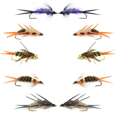 The Fly Fishing Place Basics bead head nymph assortment ready for trout and panfish.