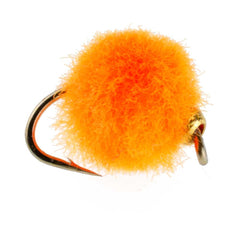 The Fly Fishing Place bead head Glo Bug Oregon Cheese egg fly for river trout and bass.