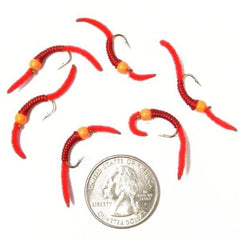 The Fly Fishing Place beaded depth nymph trout worm size 10