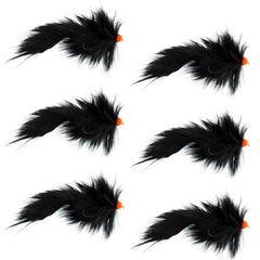 The Fly Fishing Place Black Egg Sucking Leech Bunny Fly, ideal for bass and big trout.