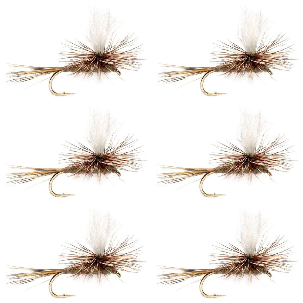 The Fly Fishing Place calf-tail parachute Adams dry fly size 12, high visibility post.