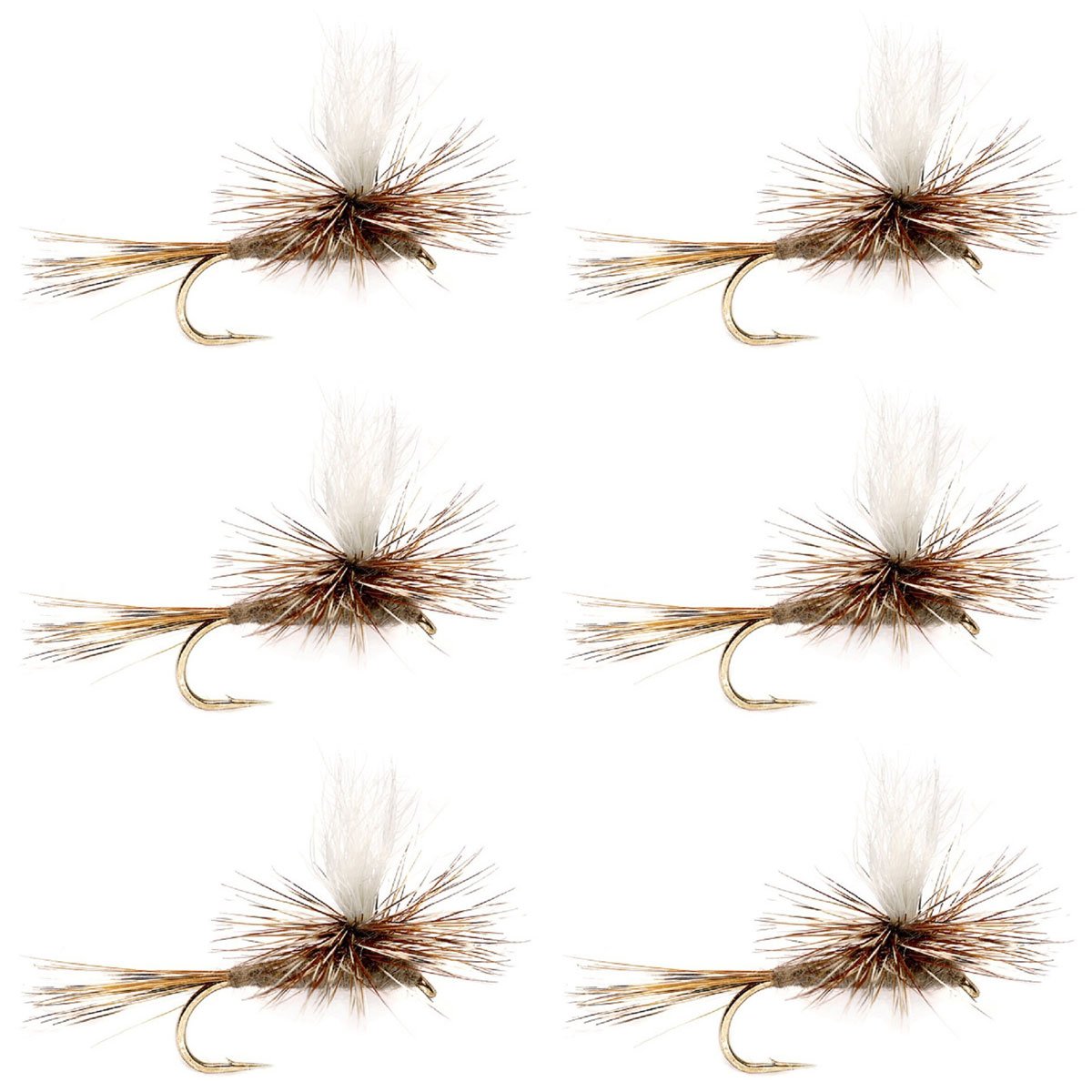 The Fly Fishing Place calf-tail parachute Adams dry fly size 12, high visibility post.