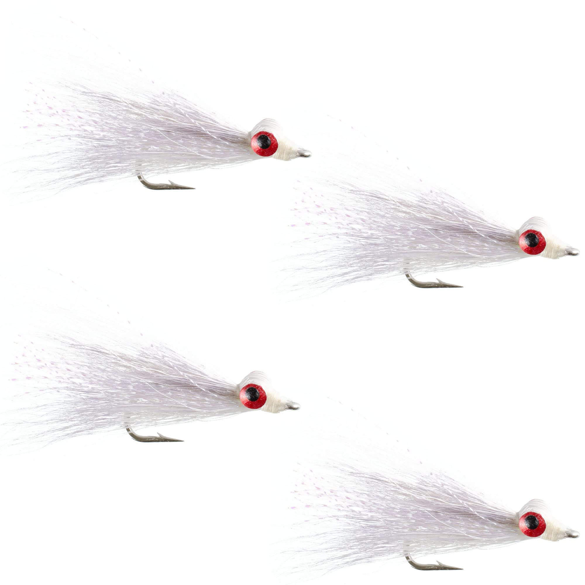 The Fly Fishing Place Clouser Deep Minnow White pattern, ideal for freshwater trout.
