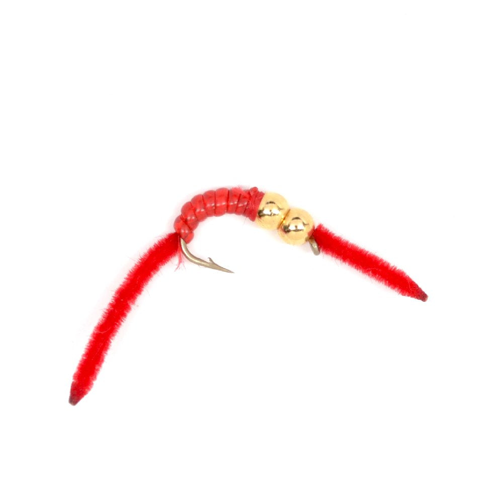 The Fly Fishing Place double-bead nymph fly for quicker depth and strong action
