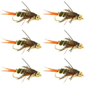 The Fly Fishing Place Double Bead Twenty Incher Nymph pack on water, ready for trout fishing.