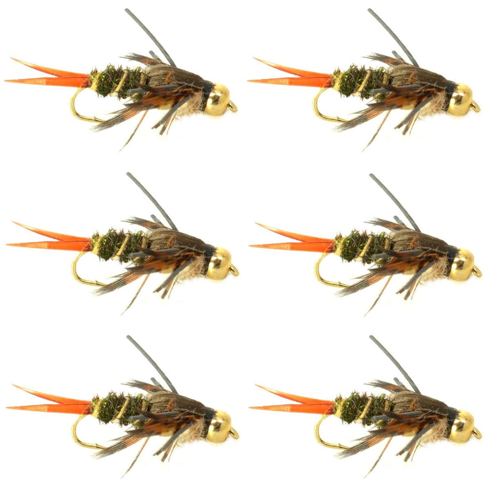 The Fly Fishing Place Double Bead Twenty Incher Nymph pack on water, ready for trout fishing.