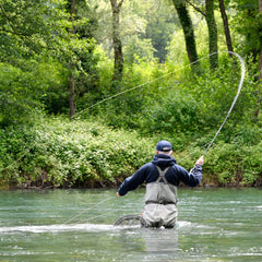 The Fly Fishing Place euro-style nymphing jig side view reveals compact profile.