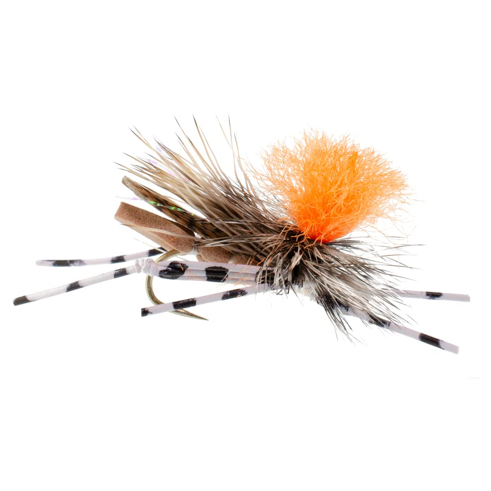 The Fly Fishing Place Feth Hopper tan dry fly ideal for bank-popping in hot weather.
