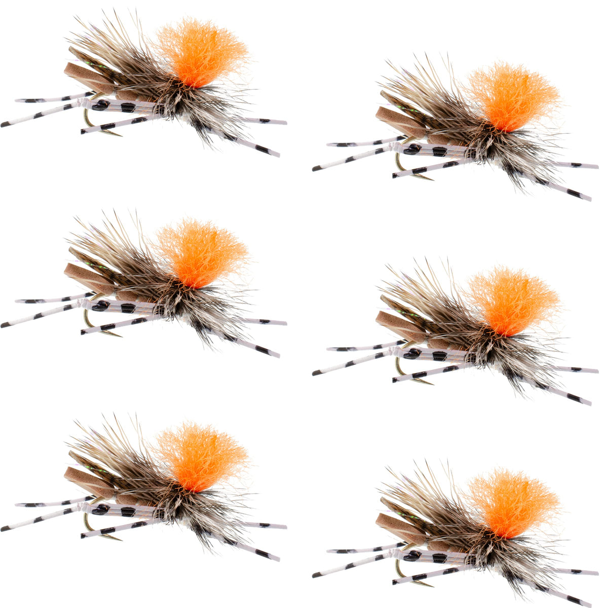 The Fly Fishing Place Feth Hopper tan foam body boosts high visibility for quick strikes.
