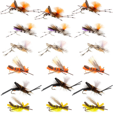 The Fly Fishing Place foam hopper dry fly pattern for easy water visibility.