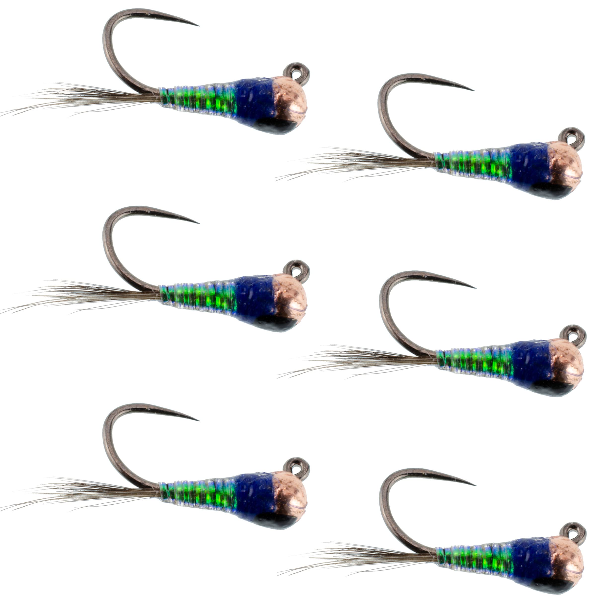 The Fly Fishing Place gasolina perdigon tactical jig size 16 ready for Euro nymphing.