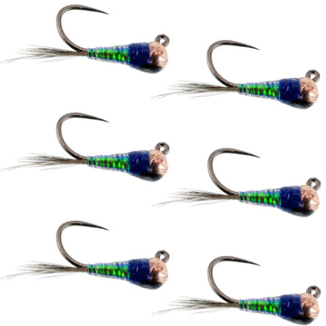 The Fly Fishing Place gasolina perdigon tactical jig size 16 ready for Euro nymphing.
