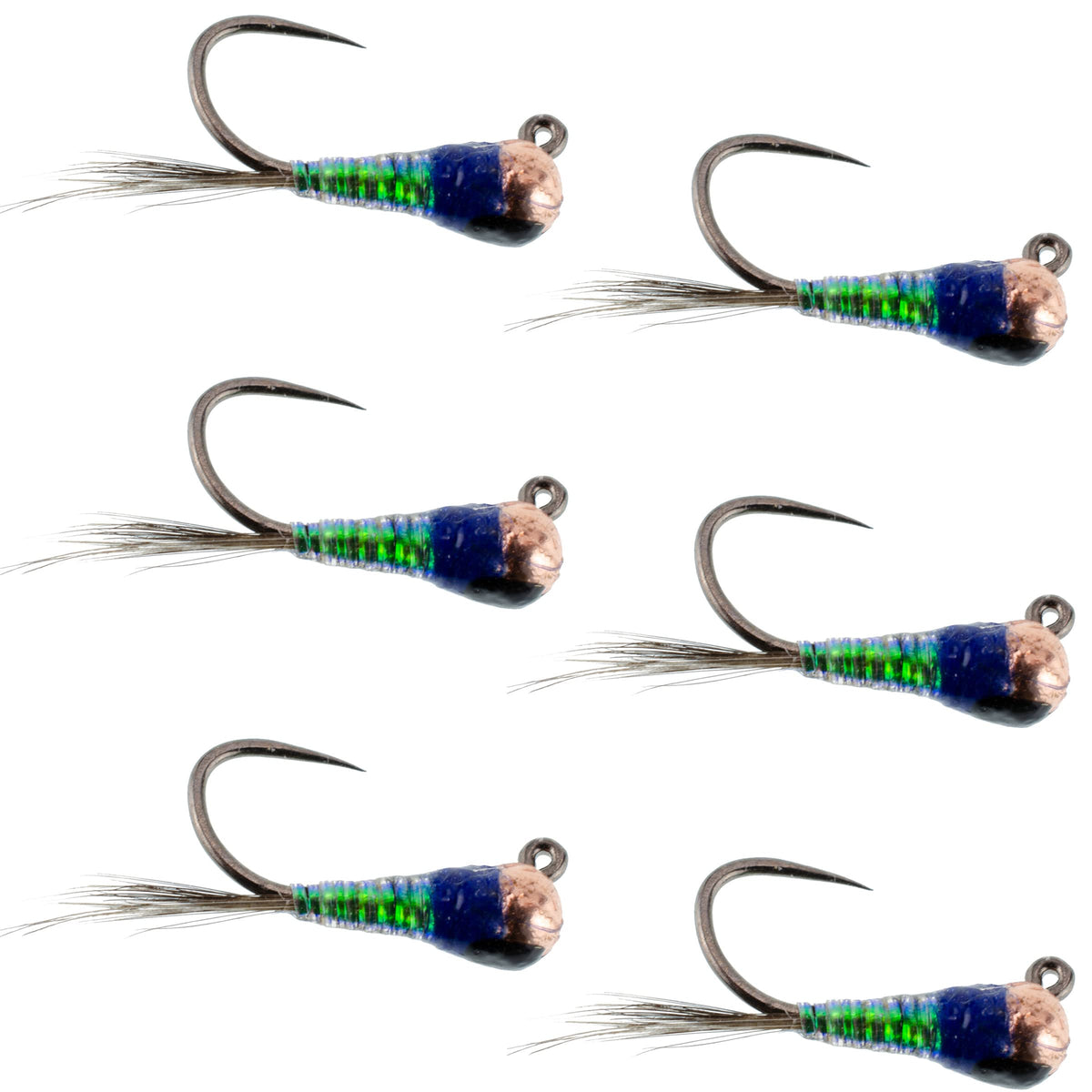 The Fly Fishing Place gasolina perdigon tactical jig size 16 ready for Euro nymphing.