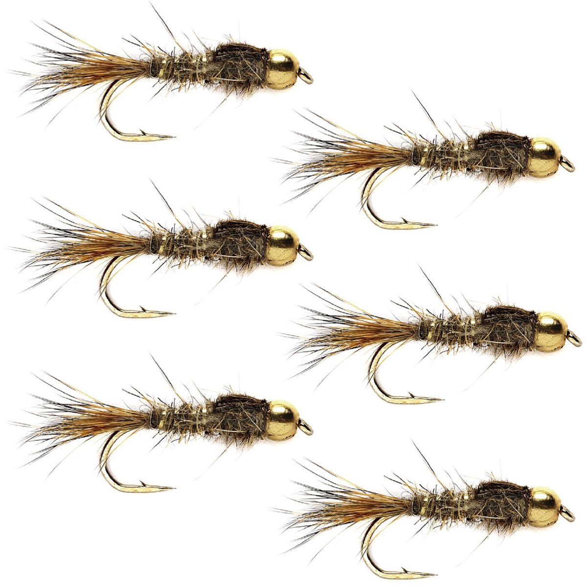The Fly Fishing Place hare's ear nymph in gold rib assists depth reach for trout.