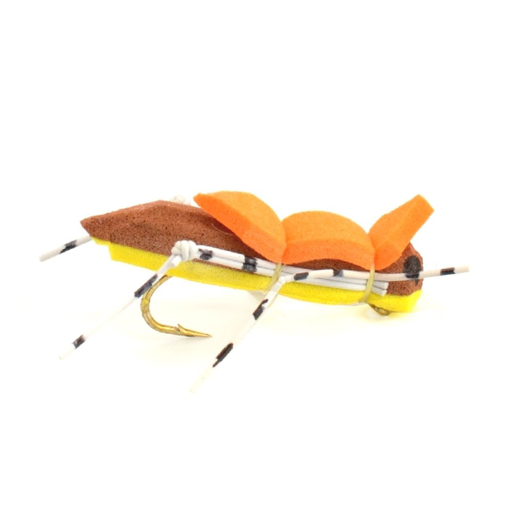The Fly Fishing Place Grasshopper collection covers trout and panfish targets with four easy patterns.