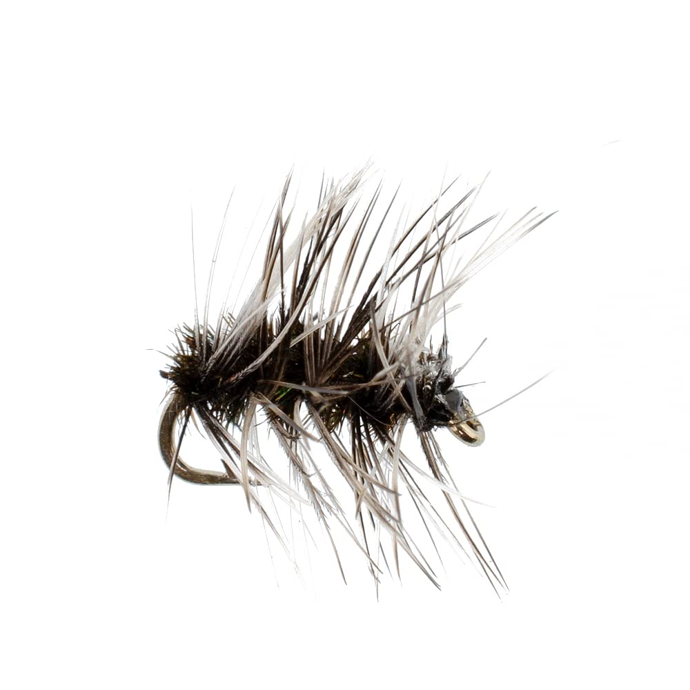 The Fly Fishing Place Griffiths Gnat dry fly landing on water, effective dry fly pattern.