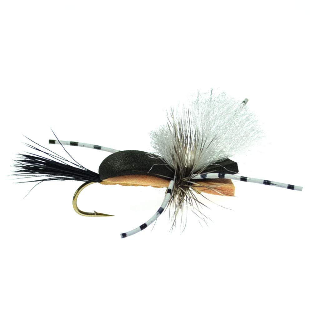 Close-up of Hippie Stomper foam body highlighting buoyant design for surface fishing