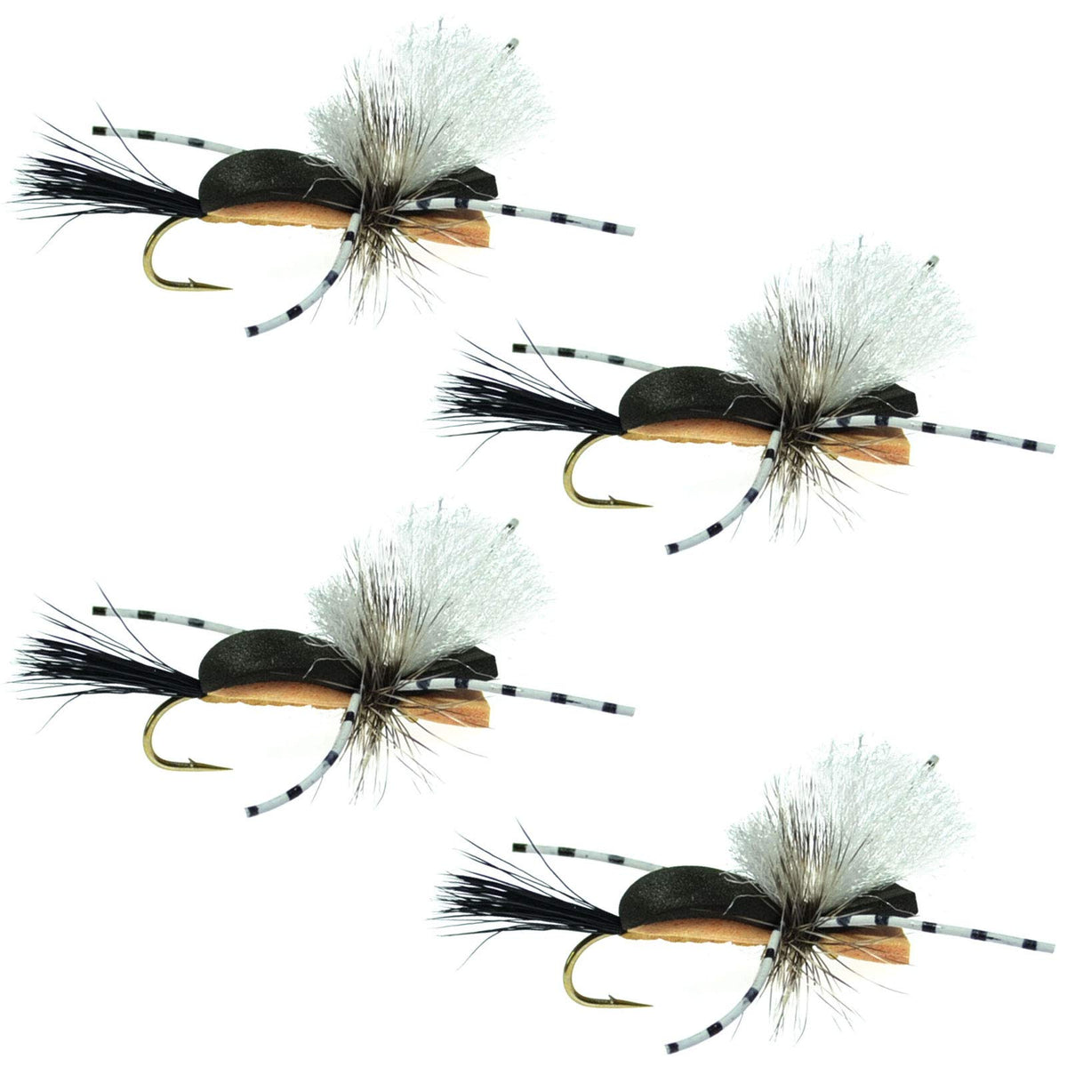 The Fly Fishing Place Hippie Stomper foam dry fly for trout and bass, buoyant and visible