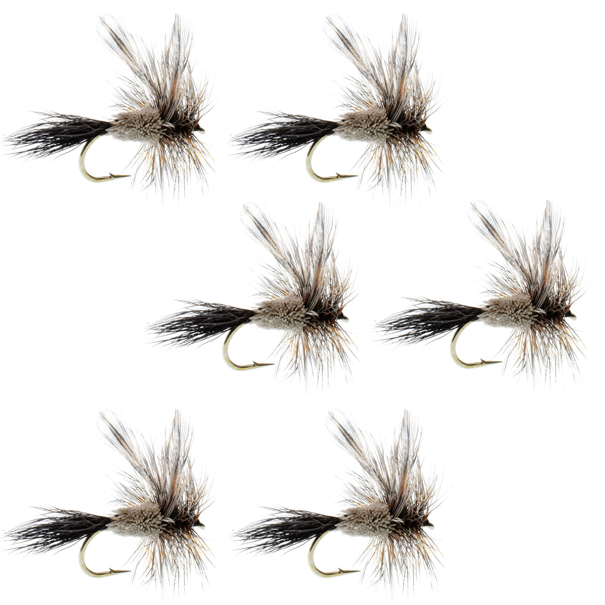 The Fly Fishing Place Irresistible Adams dry fly set, perfect for trout fishing.