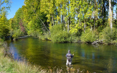 The Fly Fishing Place jig flies with hook-up oriented design to reduce snags