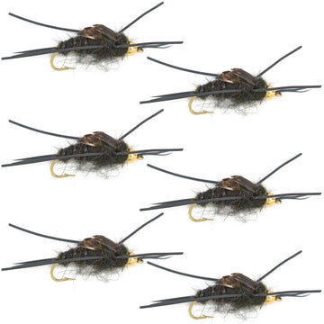 The Fly Fishing Place Kaufmann's Stone Fly nymph with hook size 4 ready to cast.