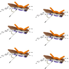 The Fly Fishing Place Morrish Hopper purple-tan color aids visibility and imitates terrestrial cues.