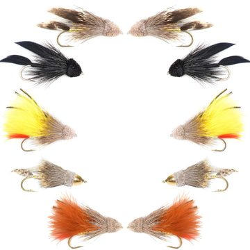 The Fly Fishing Place Muddler Minnow Black for trout fishing in rivers.