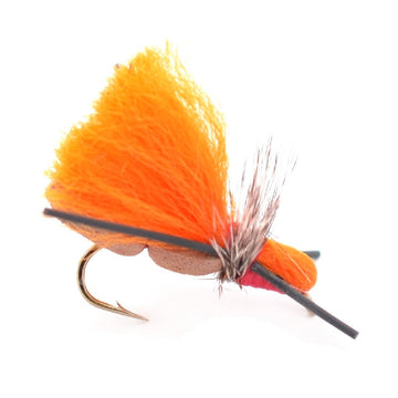 The Fly Fishing Place Nick's Indiefro orange hopper detail for surface bites