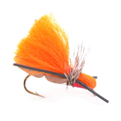 The Fly Fishing Place Nick's Indiefro orange hopper detail for surface bites