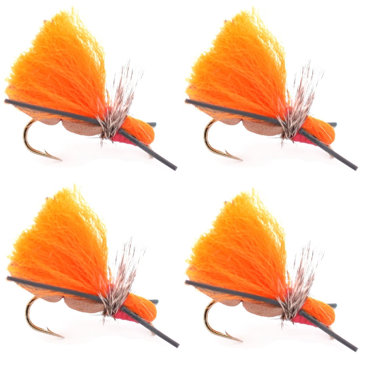 The Fly Fishing Place Nick's Indiefro orange strike indicator flies for high-visibility nymphing