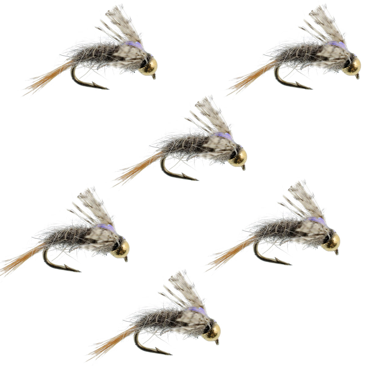 The Fly Fishing Place Olive BWO Midge with silver bead head for deep-water trout.