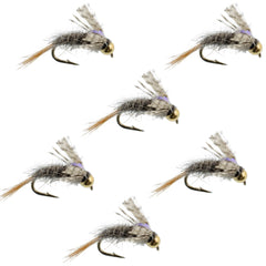The Fly Fishing Place Olive BWO Midge with silver bead head for deep-water trout.